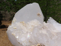 Natural Extra Large Icey Etched Floater Quartz Cluster x 1 from Madagascar - TopRock