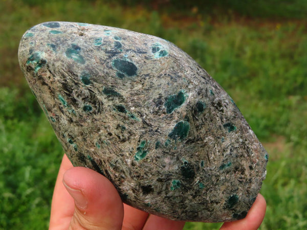 Polished Emeralds In Matrix Standing Free Forms x 2 From Sandawana, Zimbabwe - TopRock