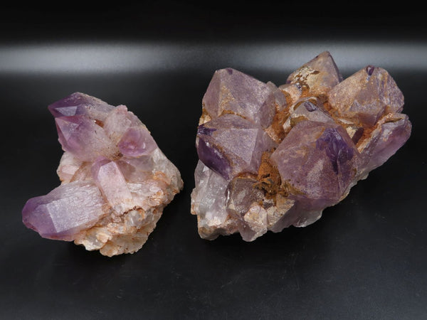 Natural Zambian Amethyst Crystal Clusters x 2 From Mumbwe, Zambia - TopRock