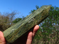 Polished Banded Green Fuchsite Crystal Points x 3 From Madagascar - TopRock