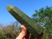 Polished Banded Green Fuchsite Crystal Points x 3 From Madagascar - TopRock