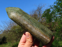 Polished Banded Green Fuchsite Crystal Points x 3 From Madagascar - TopRock