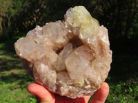 Natural Smokey Phantom Quartz Clusters x 2 From Lwena, Congo - TopRock