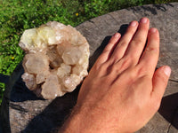 Natural Smokey Phantom Quartz Clusters x 2 From Lwena, Congo - TopRock