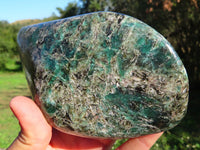 Polished Large Variably Gemmy Emeralds In Matrix Free Form x 1 From Sandawana, Zimbabwe - TopRock