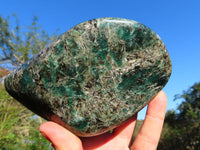 Polished Large Variably Gemmy Emeralds In Matrix Free Form x 1 From Sandawana, Zimbabwe - TopRock