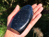 Polished Black Tourmaline, Agate & Rose Quartz With Some Mica Standing Free Forms x 3 From Madagascar - TopRock