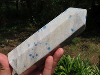 Polished Blue Spotted Spinel Crystal Points x 2 From Madagascar - TopRock