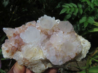 Natural Drusy Coated Unique Spirit Quartz Clusters x 3 From Boekenhouthoek, South Africa - TopRock