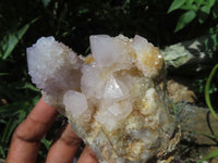 Natural Drusy Coated Unique Spirit Quartz Clusters x 3 From Boekenhouthoek, South Africa - TopRock