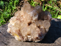 Natural Smokey Phantom Quartz Cluster x 1 From Lwena, Congo - TopRock