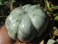 Polished Vegetable Carvings x 2 Butternut (Marble) & An African Butter jade Pumpkin x 3 From Zimbabwe - TopRock