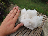 Natural Snow White Madagascar Quartz Cluster x 1 From Madagascar - TopRock