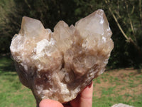 Natural Smokey Cascading Phantom Quartz Clusters x 2 From Luena, Congo - TopRock