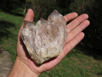 Natural Smokey Cascading Phantom Quartz Clusters x 2 From Luena, Congo - TopRock