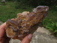 Natural Red Hematoid Quartz Clusters x 3 From Karoi, Zimbabwe - TopRock