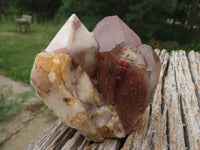 Natural Red Hematoid Quartz Clusters x 3 From Karoi, Zimbabwe - TopRock