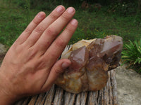 Natural Red Hematoid Quartz Clusters x 3 From Karoi, Zimbabwe - TopRock