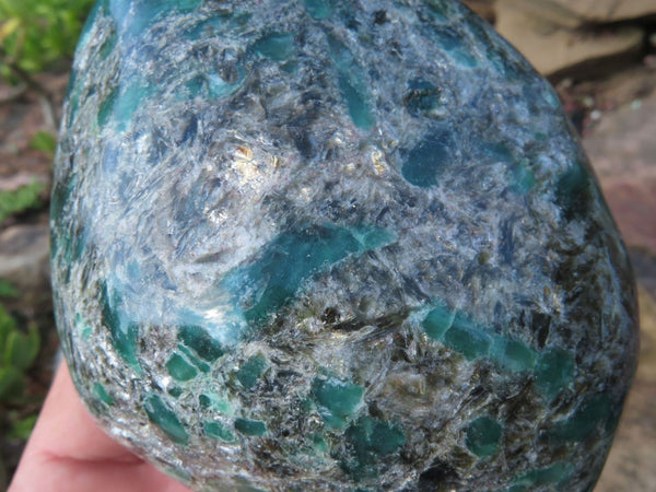 Polished Emeralds In Matrix Free Form x 1 From Zimbabwe - TopRock