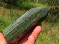 Polished Banded Green Fuchsite Crystal Points x 4 From Madagascar - TopRock