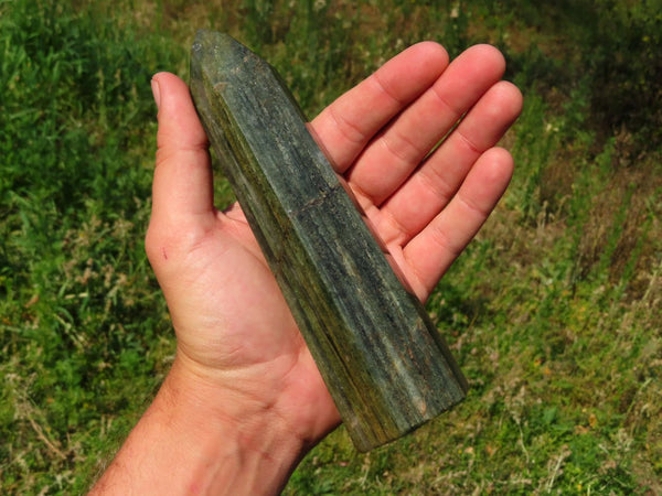 Polished Banded Green Fuchsite Crystal Points x 4 From Madagascar - TopRock