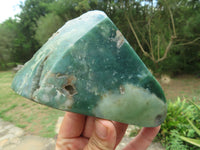 Polished Mtorolite Emerald Chrysophrase Plates x 4 From Zimbabwe - TopRock