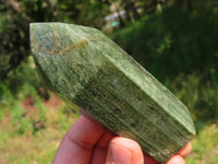 Polished Banded Green Fuchsite Crystal Points x 4 From Madagascar - TopRock