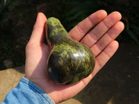 Polished Marble & Leopard Stone Butternut Carvings x 6 From Zimbabwe - TopRock