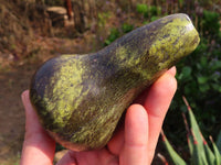 Polished Marble & Leopard Stone Butternut Carvings x 6 From Zimbabwe - TopRock