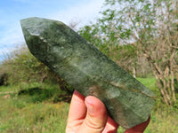 Polished Green Banded Fuchsite Crystal Points x 2 From Madagascar - TopRock