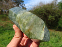 Polished Green Banded Fuchsite Crystal Points x 2 From Madagascar - TopRock