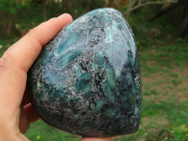 Polished Emeralds In Matrix Free Form x 1 From Zimbabwe - TopRock