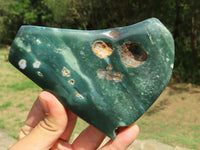 Polished Mtorolite Emerald Chrome Chrysoprase Plates x 3 From Mutorashanga, Zimbabwe - TopRock