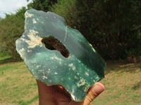 Polished Mtorolite Emerald Chrome Chrysoprase Plates x 3 From Mutorashanga, Zimbabwe - TopRock