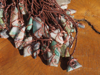 Polished Copper Quartz Cabochon In Copper Art Wire Wrap Pendant - sold per piece - From Messina Limpopo, South Africa - TopRock