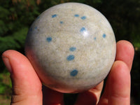 Polished Blue Spotted Spinel Spheres x 2 From Madagascar - TopRock