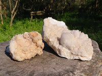 Natural Madagascar Quartz Clusters x 2 From Madagascar - TopRock