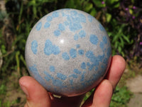 Polished Blue Spotted Spinel Spheres x 2 From Madagascar - TopRock