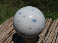 Polished Blue Spotted Spinel Spheres x 2 From Madagascar - TopRock