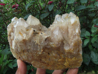 Natural Smokey Phantom Quartz Clusters x 2 From Lwena, Congo - TopRock