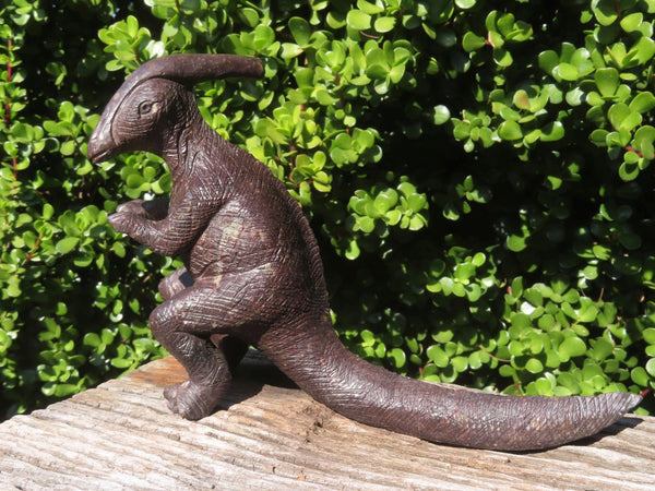 Polished Extra Large Soapstone Dinosaur Carving x 1 From Zimbabwe - TopRock