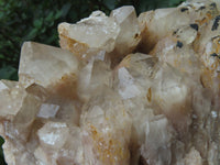 Natural Smokey Phantom Quartz Clusters x 2 From Lwena, Congo - TopRock