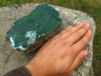 Natural Drusy Crystalline Malachite on Matrix Specimens x 2 From Tenke, Congo - TopRock