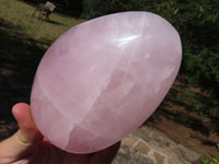 Polished Rose Quartz Gemmy Standing Free Forms x 3 From Ambatondrazaka, Madagascar - TopRock