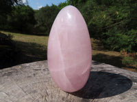 Polished Rose Quartz Gemmy Standing Free Forms x 3 From Ambatondrazaka, Madagascar - TopRock