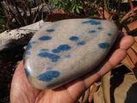 Polished Blue Spinel Standing Free Forms x 3 From Madagascar - TopRock