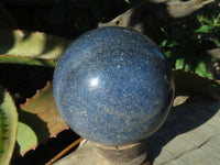 Polished Lovely Blue Lazulite Spheres x 2 From Ambatfinhandrana, Madagascar - TopRock