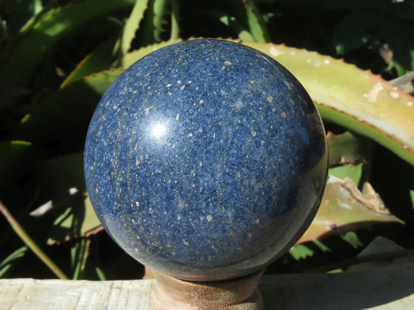 Polished Lazulite Spheres x 2 From Ambatfinhandrana, Madagascar - TopRock