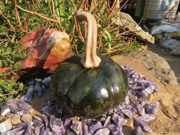 Polished Verdite Pumpkin Carving x 1 From Zimbabwe - TopRock