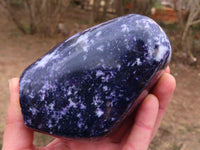 Polished Lepidolite Standing Free Forms x 2 From Zimbabwe - TopRock